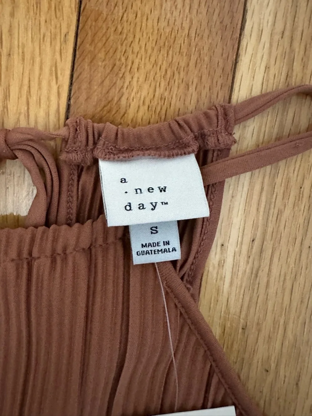 a new day Rust Pleated Halter Maxi Dress - Picture 3 of 8